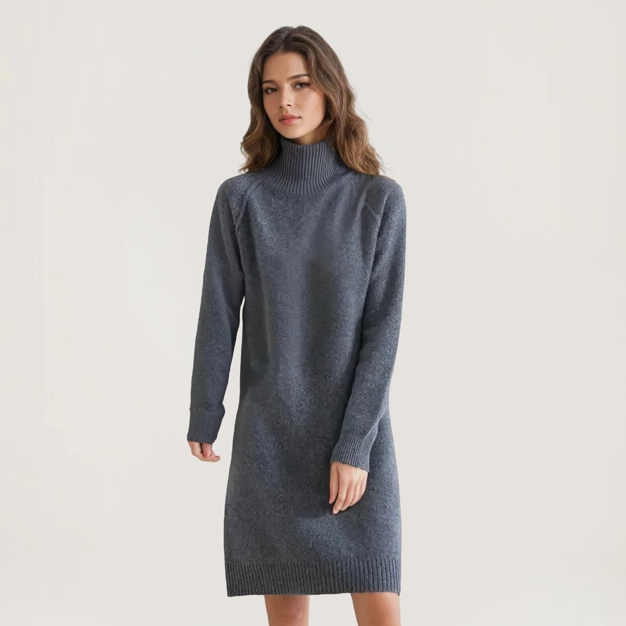 Turtleneck Sweater Dress