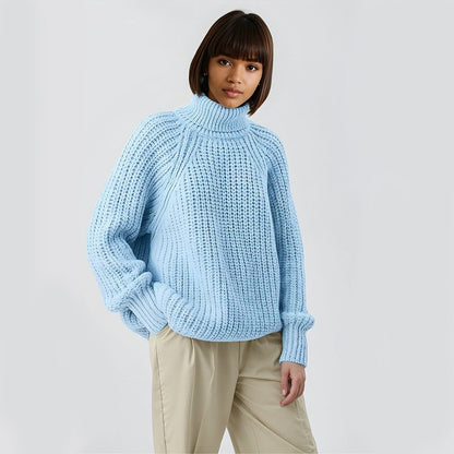 Turtle Neck Knitted Sweater