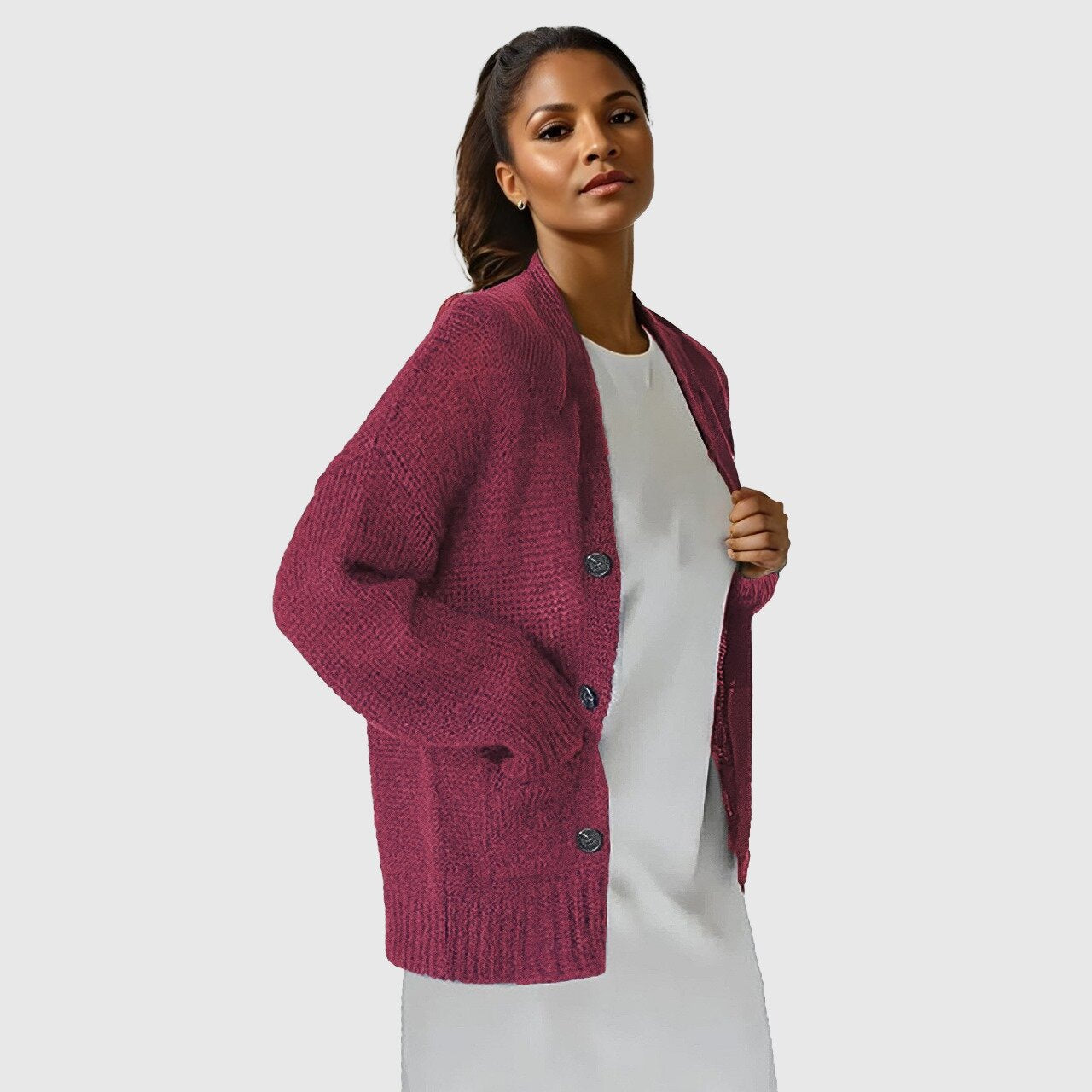 Knit Cardigan Sweater