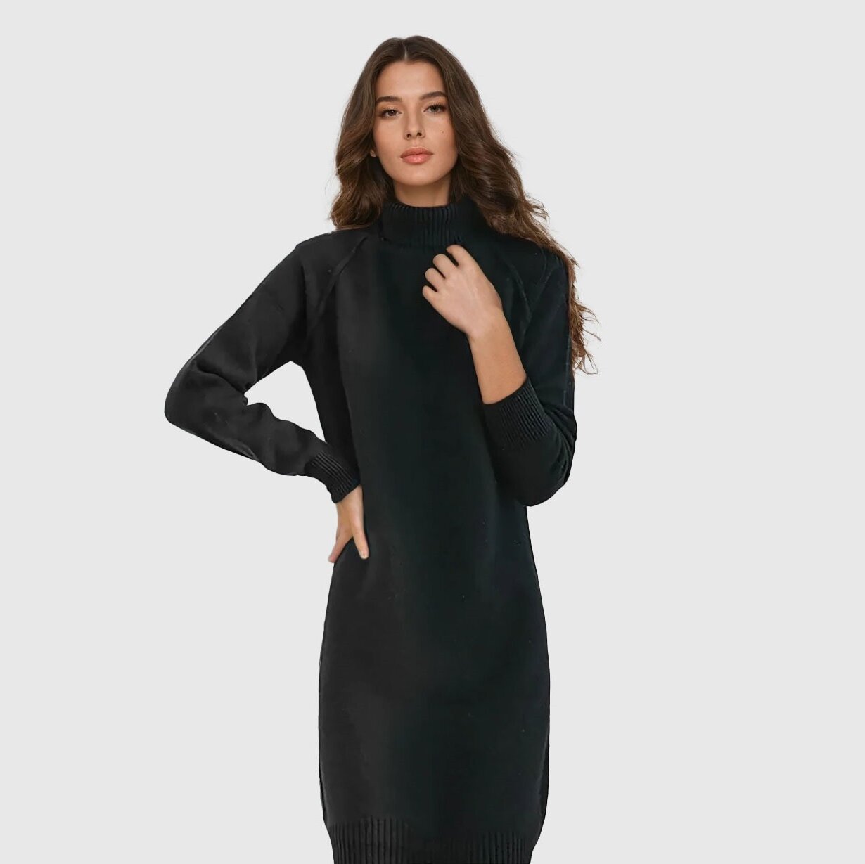 Turtleneck Sweater Dress