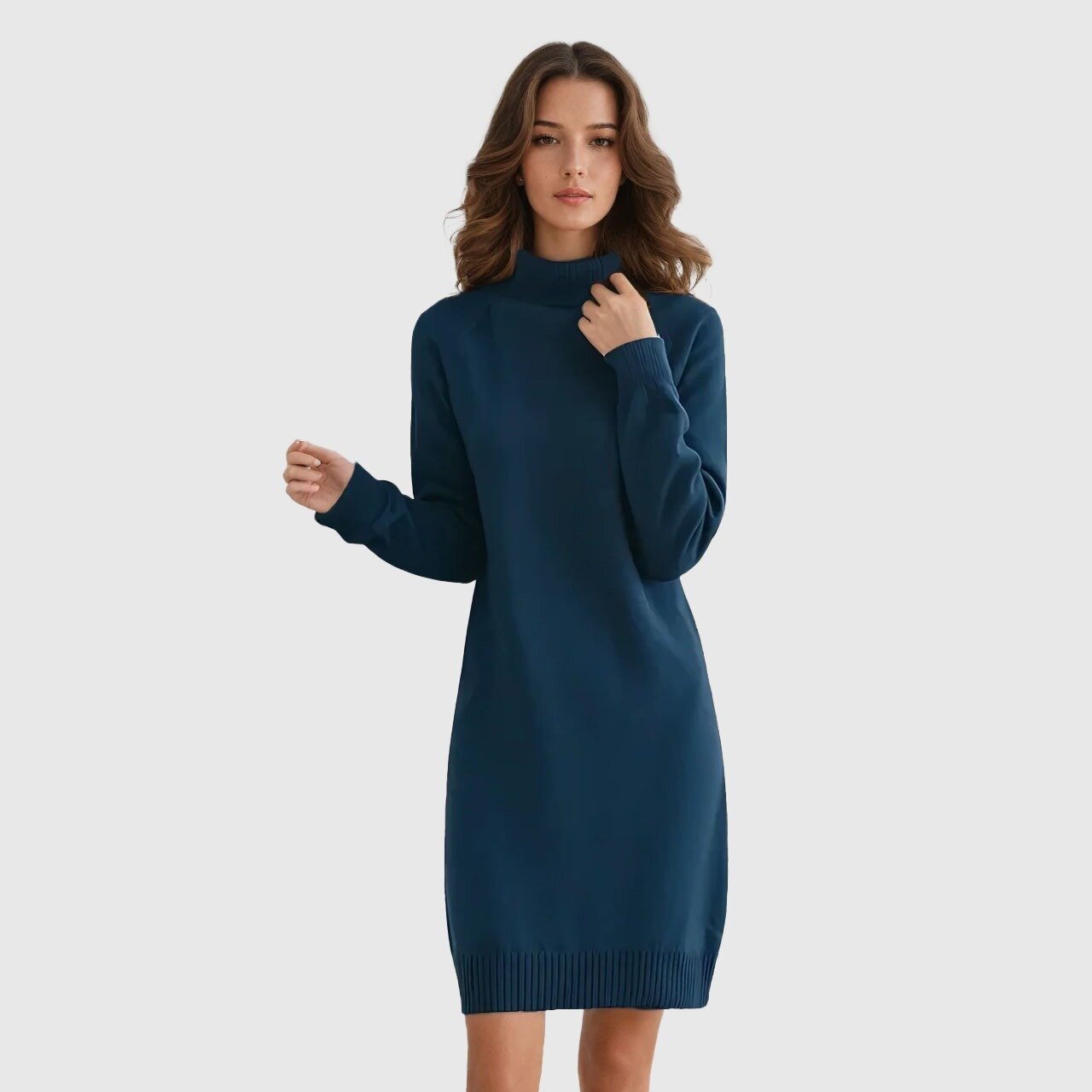 Turtleneck Sweater Dress