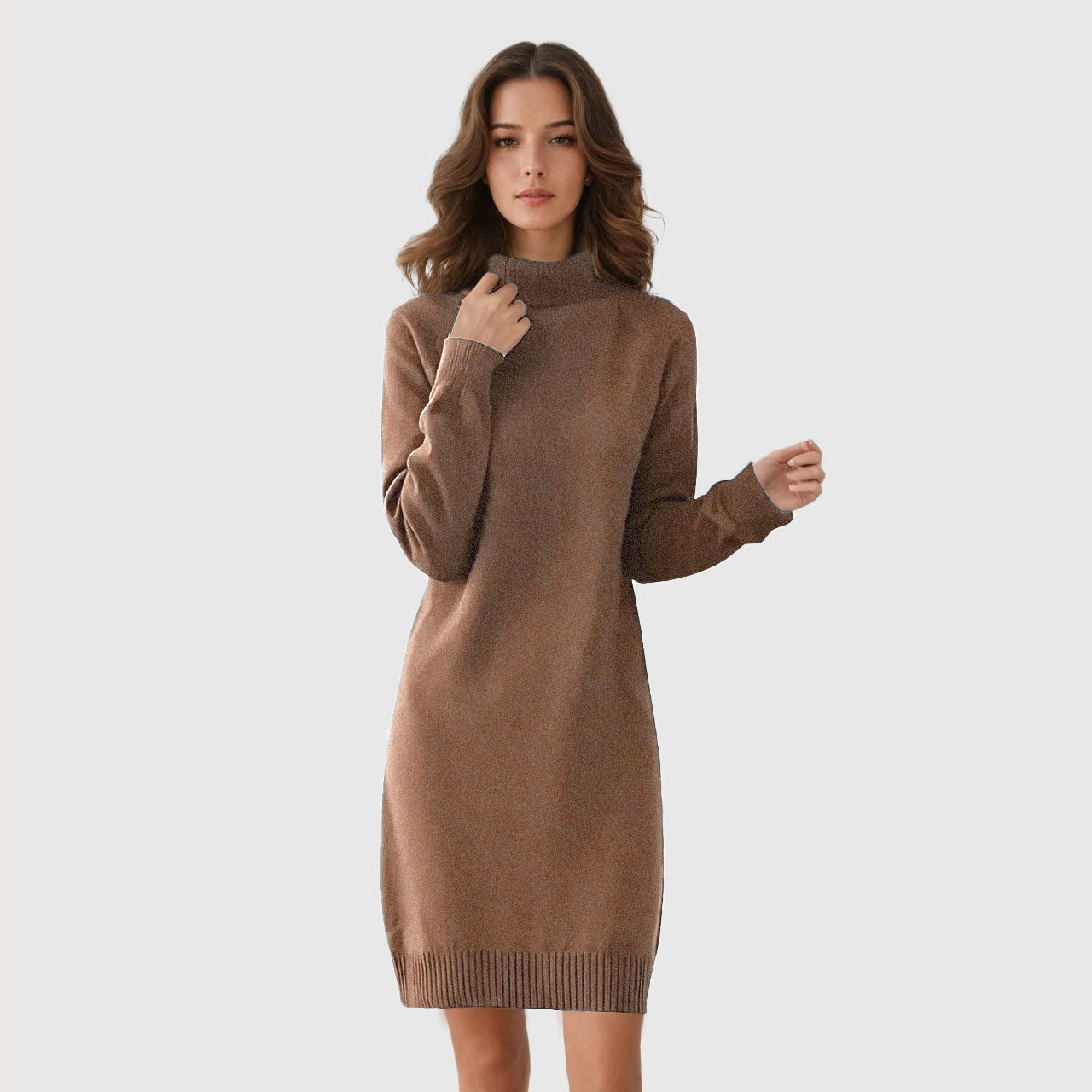 Turtleneck Sweater Dress